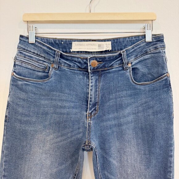 Barbell Apparel Mens‎ Blue Straight Leg Jeans Size 30 - Picture 2 of 10